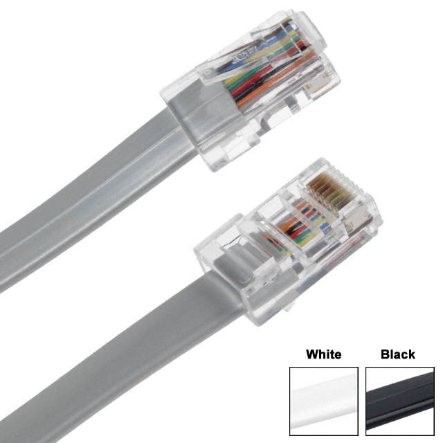 Modular Cable Plug to Plug 8p8c (RJ45, Ethernet) 7.00' (2.13m) Unshielded